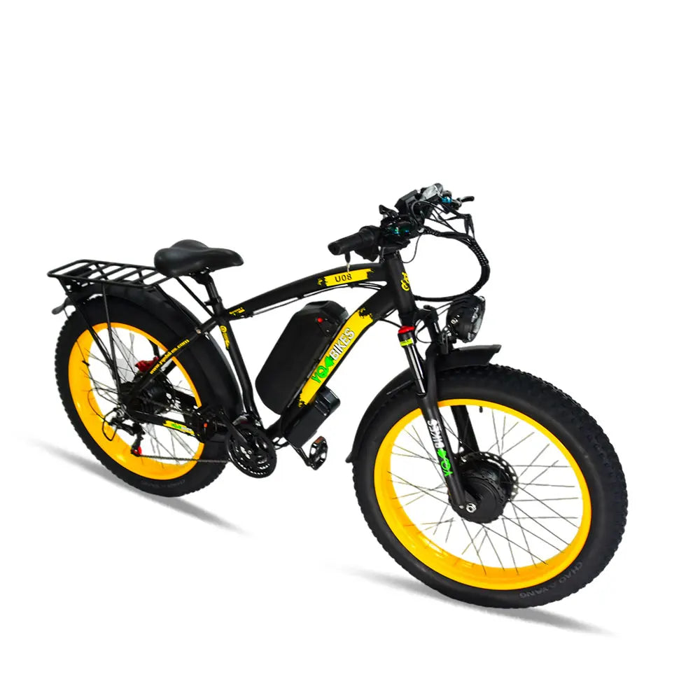 HKM-453267 High-Speed 26-Inch Fat Tire Off-Road Electric Bicycle for Adults - 2000W Power, 48V Lithium Battery, 21-Speed Gears