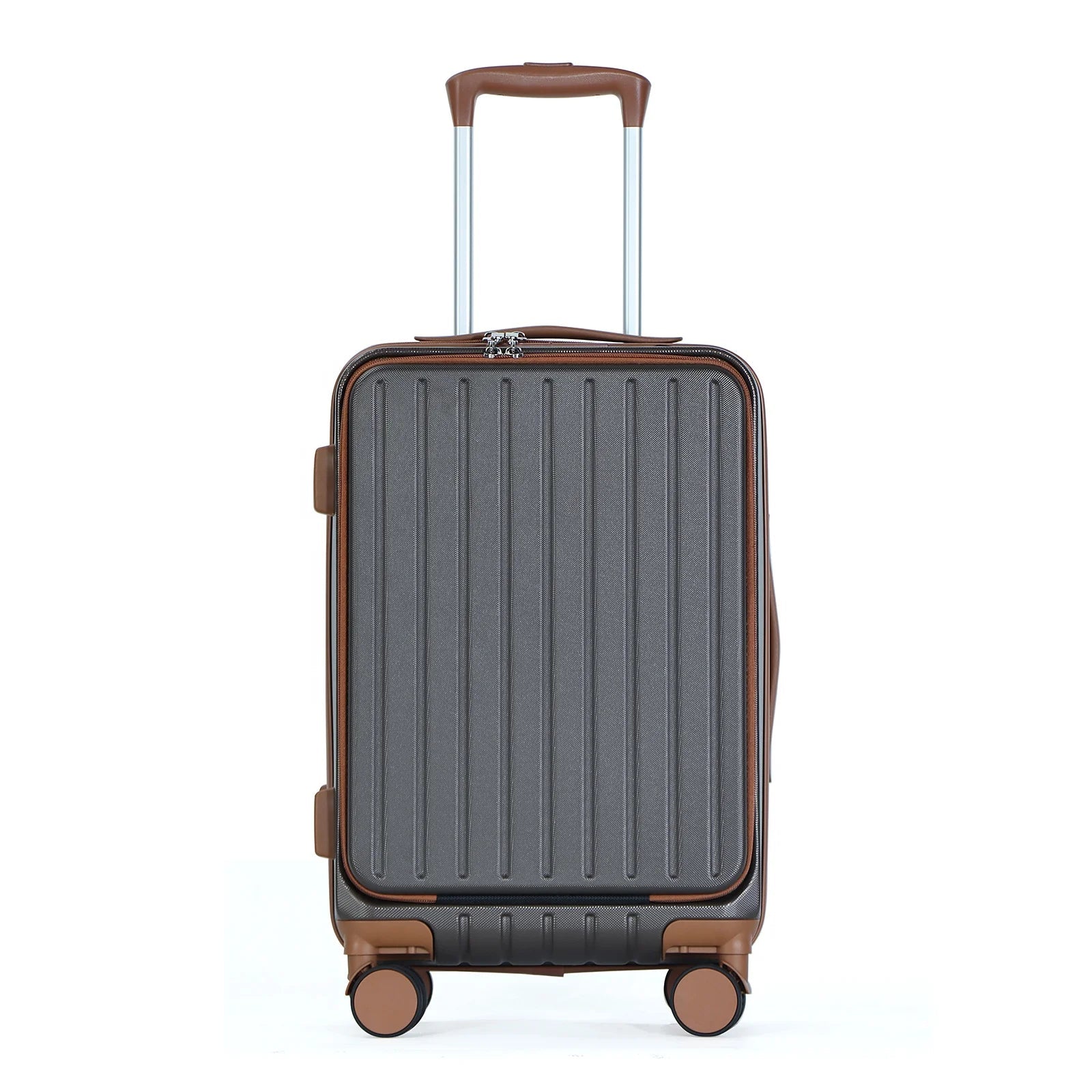HKM-453331 Lightweight 20-Inch ABS and PC Trolley Hard Case Suitcase for Travel