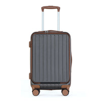 HKM-453331 Lightweight 20-Inch ABS and PC Trolley Hard Case Suitcase for Travel