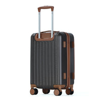 HKM-453331 Lightweight 20-Inch ABS and PC Trolley Hard Case Suitcase for Travel