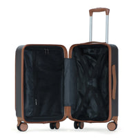 HKM-453331 Lightweight 20-Inch ABS and PC Trolley Hard Case Suitcase for Travel