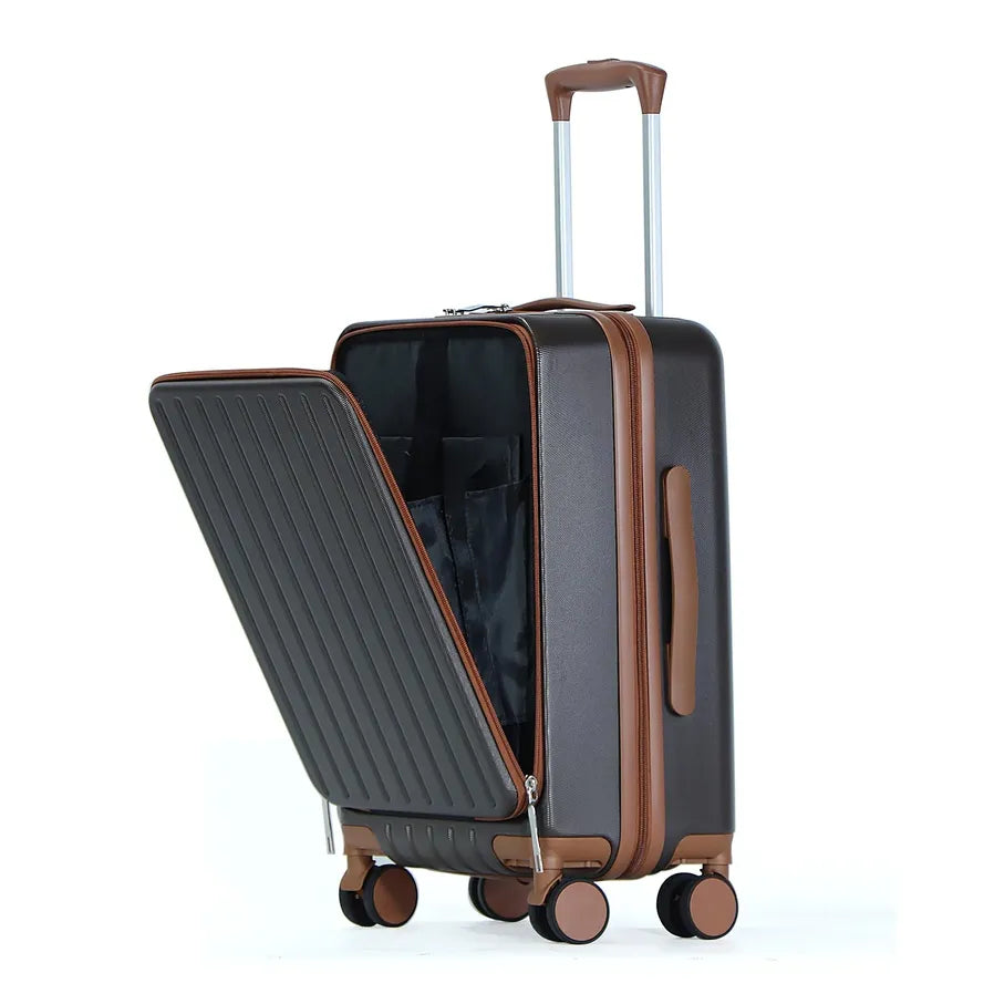 HKM-453331 Lightweight 20-Inch ABS and PC Trolley Hard Case Suitcase for Travel