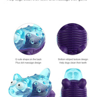 HKM-4533565 Interactive Chew Sound Toys for Puppies - Crocodile, Kitten, Bear, and Fox Models