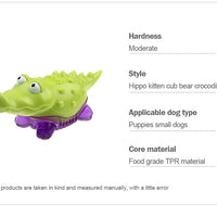 HKM-4533565 Interactive Chew Sound Toys for Puppies - Crocodile, Kitten, Bear, and Fox Models