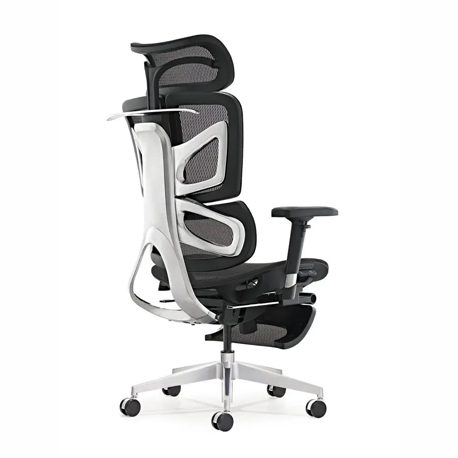 HKM-453395 Ergonomic Mesh Office Chair with Aluminium Base and Rotating Design