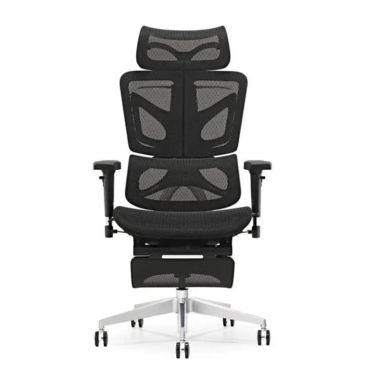 HKM-453395 Ergonomic Mesh Office Chair with Aluminium Base and Rotating Design