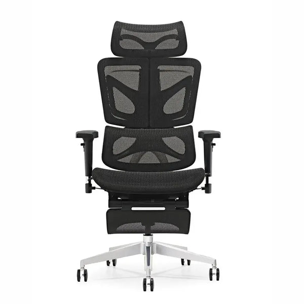 HKM-453395 Ergonomic Mesh Office Chair with Aluminium Base and Rotating Design