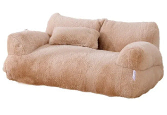 HKM-4534205 Warm Rabbit Plush Sofa Nest for Pets - Multiple Sizes Available