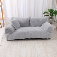HKM-4534205 Warm Rabbit Plush Sofa Nest for Pets - Multiple Sizes Available