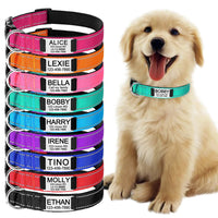 HKM-4534589 Adjustable Cloth Dog Collar in Multiple Colors