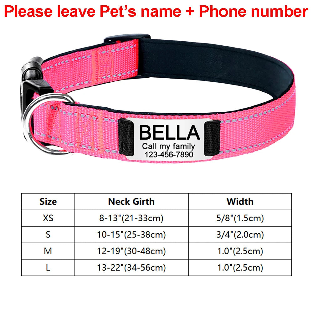 HKM-4534589 Adjustable Cloth Dog Collar in Multiple Colors