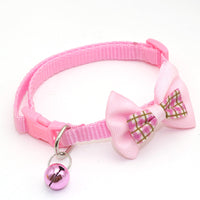 HKM-4534717 Plaid Bow Collar for Cats ¨C Casual Style, Universal Fit, Durable Polypropylene Material