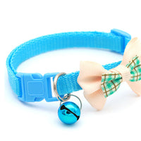 HKM-4534717 Plaid Bow Collar for Cats ¨C Casual Style, Universal Fit, Durable Polypropylene Material