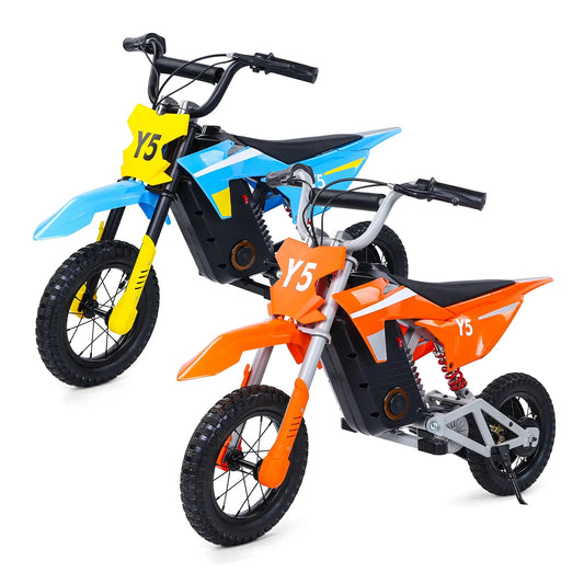 HKM-453523 250W 24V Kids Mini Electric Motorcycle - Off-Road E-Bike with Rear Disc Brake and 80kg Load Capacity