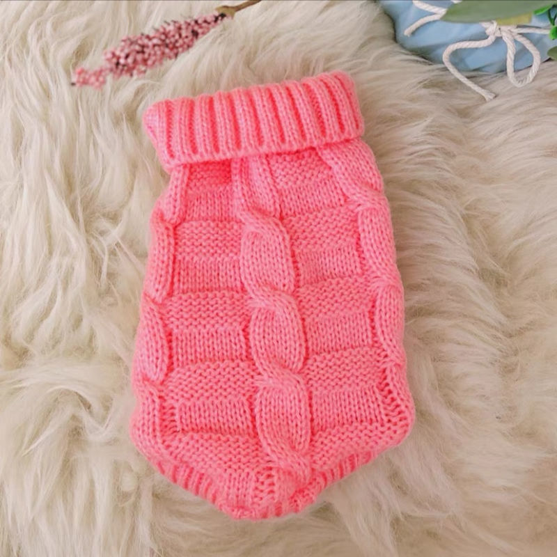 HKM-4536509 Warm Knitted Cat Sweater for Autumn and Winter in Various Colors and Sizes