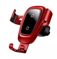 HKM-453651 360-Degree Rotating Qi Wireless Charger with Fast Charging for Mobile Phones and Cars - ABS, Aluminum Alloy, Glass Construction