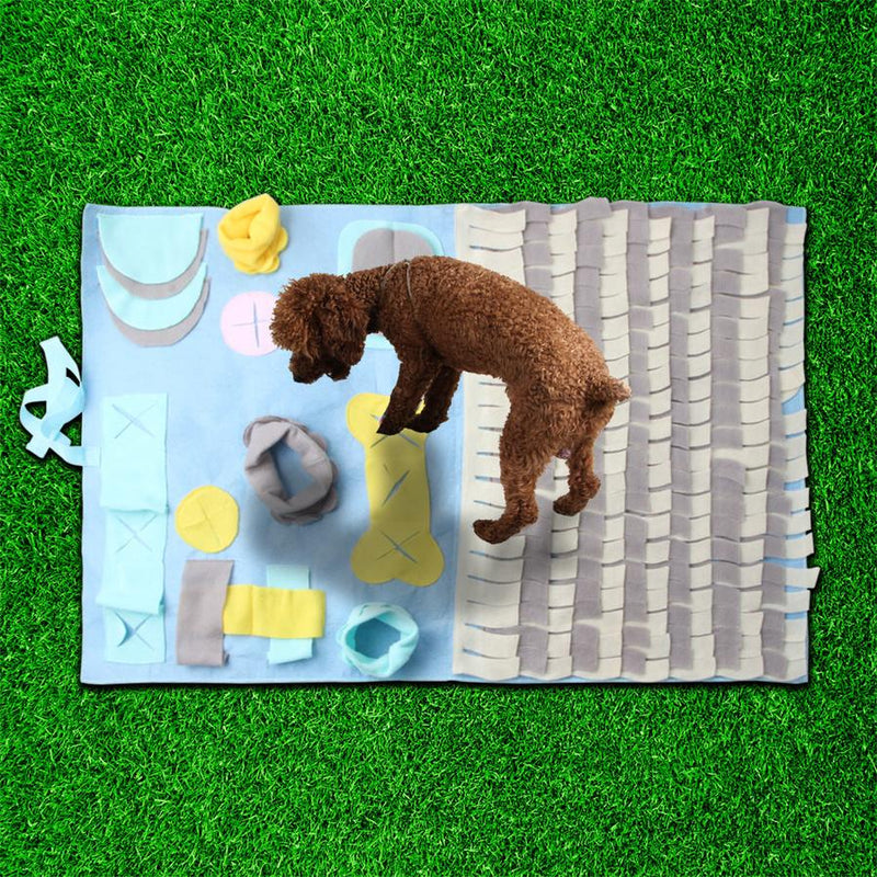 HKM-453779 Foraging Training Mat - Cloth Sniffing Mat in Pink and Beige, 60x90cm & 45x45cm Options
