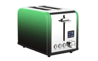 HKM-453843 LED Timer Display Stainless Steel Compact 2-Slice Electric Toaster