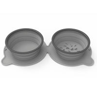 HKM-4538685 Collapsible Silicone Dog and Cat Bowls - Non-Slip Folding Pet Food and Water Bowls for Travel