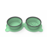 HKM-4538685 Collapsible Silicone Dog and Cat Bowls - Non-Slip Folding Pet Food and Water Bowls for Travel
