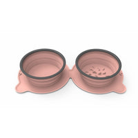 HKM-4538685 Collapsible Silicone Dog and Cat Bowls - Non-Slip Folding Pet Food and Water Bowls for Travel