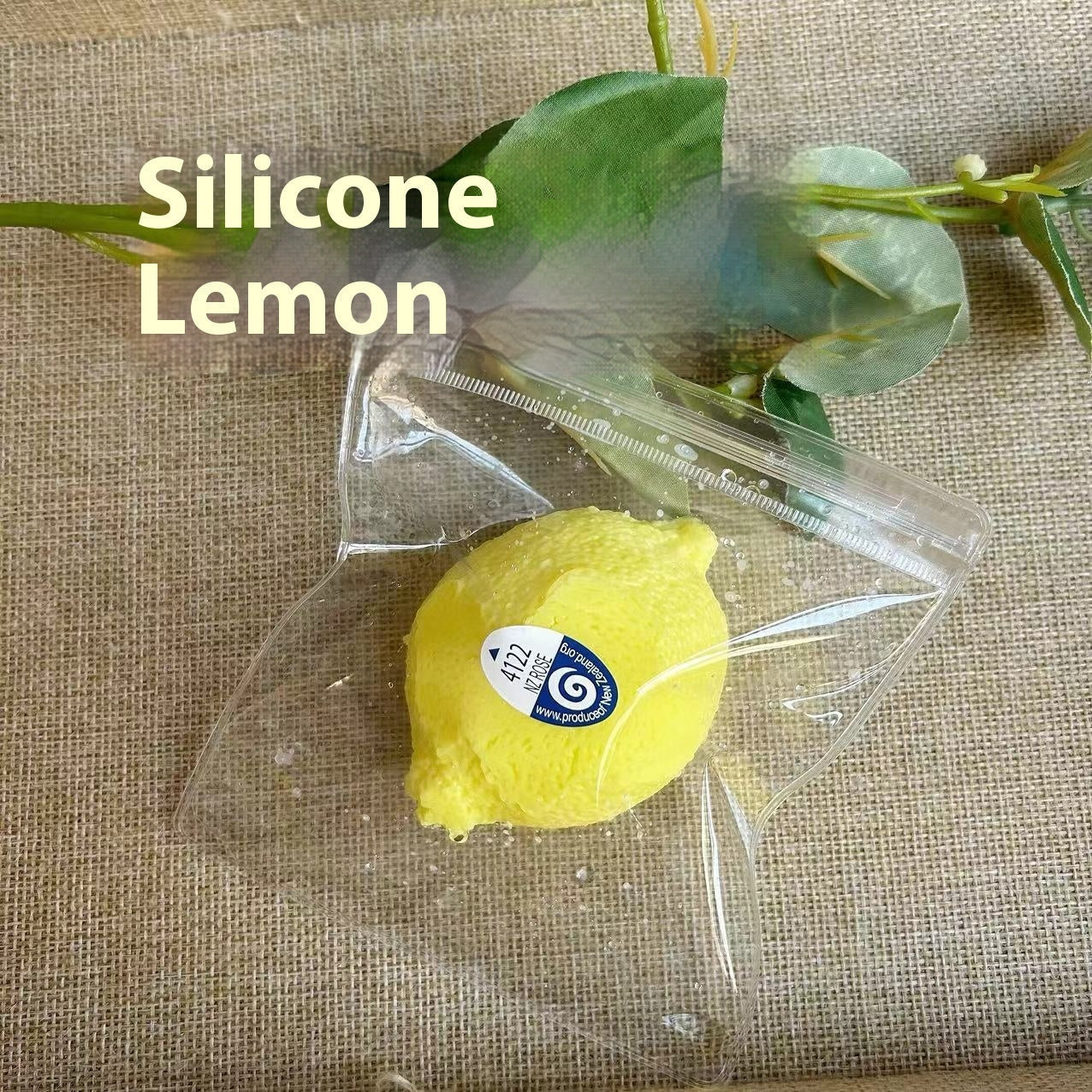 HKM-4539325 Silicone Lemon Squeeze Toy for Stress Relief and Sensory Play