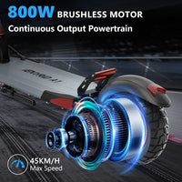 HKM-453971 Electric City Scooter, 12.5Ah Lithium Battery, 250W Motor, Max Speed 25 km/h, Full Suspension, Waterproof, Portable, Foldable