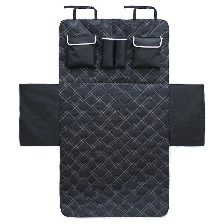 HKM-4540349 Car Pet Supplies Anti-Dirty Dog Mat - Oxford Cloth, Black, 187.5 x 102.5 cm, Easy to Clean