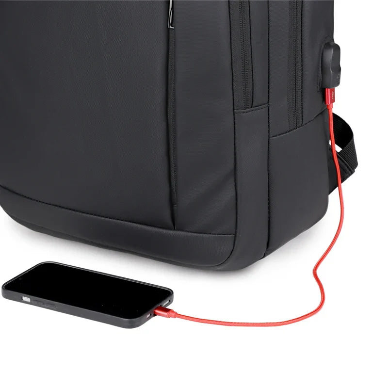 HKM-454163 Lightweight Breathable USB Charging Multifunctional Outdoor Laptop Backpack with Comfortable Shoulder Straps