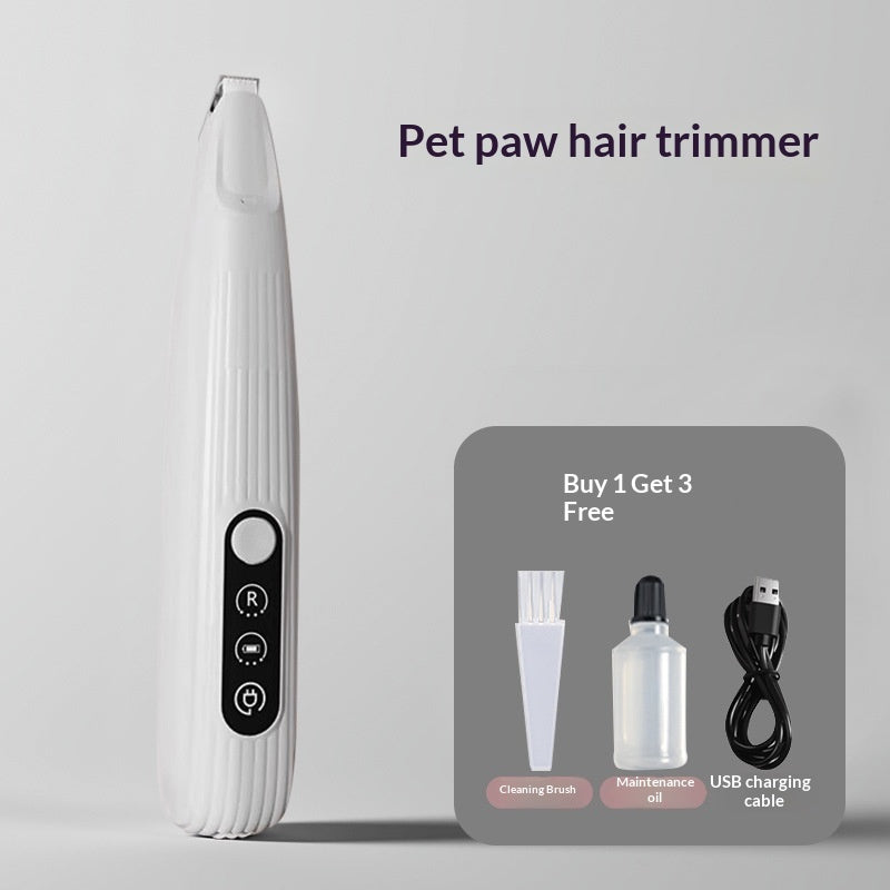 HKM-4542269 Silent Nail Trimming Kit for Cats with LED Display and Washable Blades