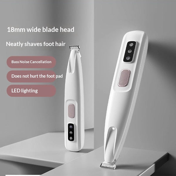 HKM-4542269 Silent Nail Trimming Kit for Cats with LED Display and Washable Blades