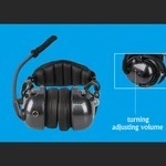 HKM-454291 Aviation Headset with Noise Cancellation and Durable PU + PVC Construction