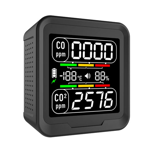 HKM-454291 Indoor CO2 and CO Monitor - Professional Portable Air Quality Detector