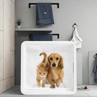 HKM-454355 Eco-Friendly Low Noise Anion Pet Grooming Dryer Box for Dogs and Cats, 82L Capacity, Indoor/Outdoor Use