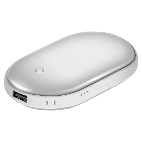 HKM-454355 Rechargeable 5000mAh Dual-Sided Hand Warmer and Power Bank with Adjustable Temperatures