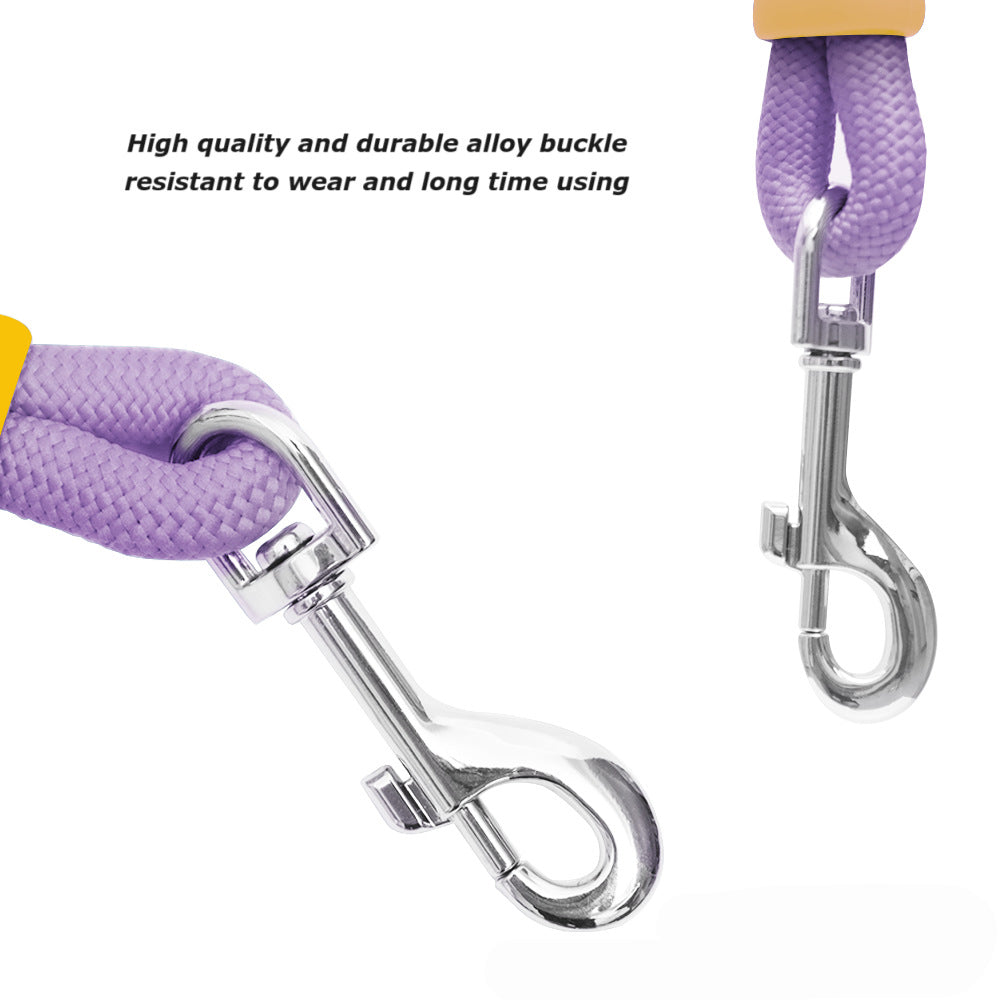 HKM-4544061 Durable Nylon Pet Traction Leash with Comfortable Foam Handle, 140cm Length, Anti-Slip Design