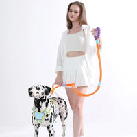 HKM-4544061 Durable Nylon Pet Traction Leash with Comfortable Foam Handle, 140cm Length, Anti-Slip Design