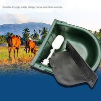 HKM-4544445 Automatic Drinking Bowl for Livestock - 4L Capacity, Durable Plastic Design, Adjustable Water Level for Cattle, Horses, and Sheep