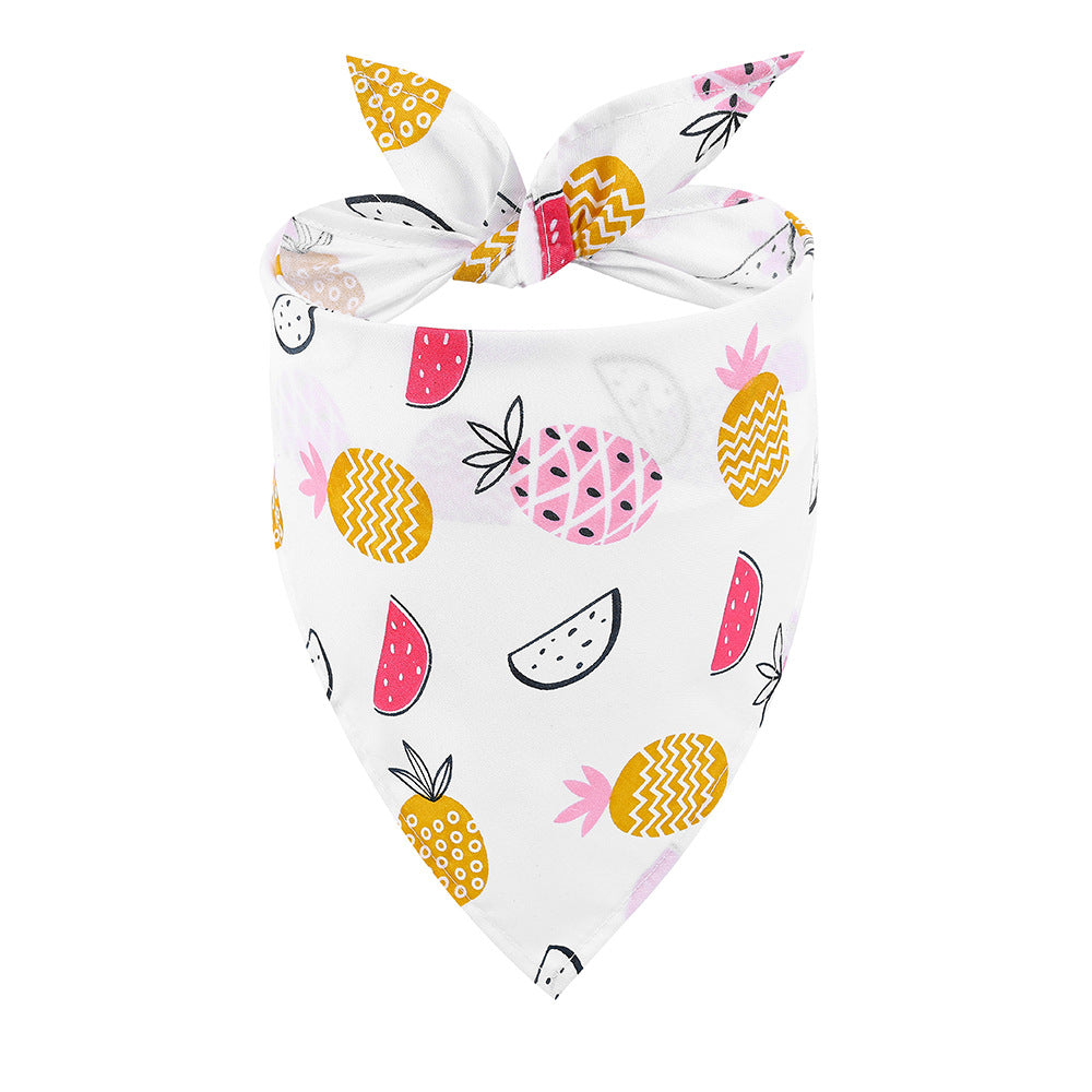 HKM-4544829 Cartoon Patterned Pet Towel - Summer Fruits Design, Multifunctional Cloth for All Seasons
