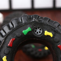 HKM-4545085 Small Audible Tire Toy for Dogs – Glue Material, 8 x 4 cm, Perfect for Pets