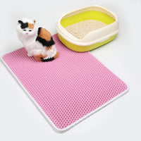 HKM-4546109 EVA Double Cat Litter Mat - Dirtproof, Easy to Clean, Cozy Environment for Cats