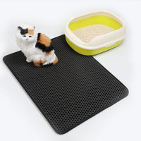 HKM-4546109 EVA Double Cat Litter Mat - Dirtproof, Easy to Clean, Cozy Environment for Cats