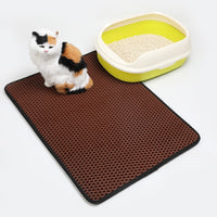 HKM-4546109 EVA Double Cat Litter Mat - Dirtproof, Easy to Clean, Cozy Environment for Cats