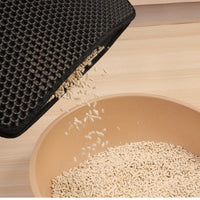 HKM-4546109 EVA Double Cat Litter Mat - Dirtproof, Easy to Clean, Cozy Environment for Cats