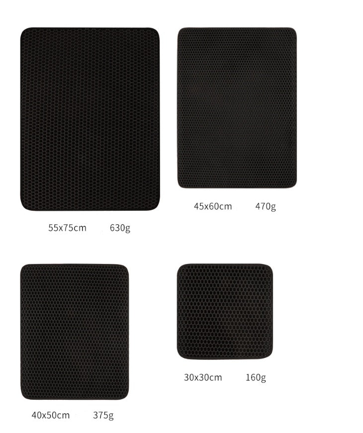 HKM-4546109 EVA Double Cat Litter Mat - Dirtproof, Easy to Clean, Cozy Environment for Cats
