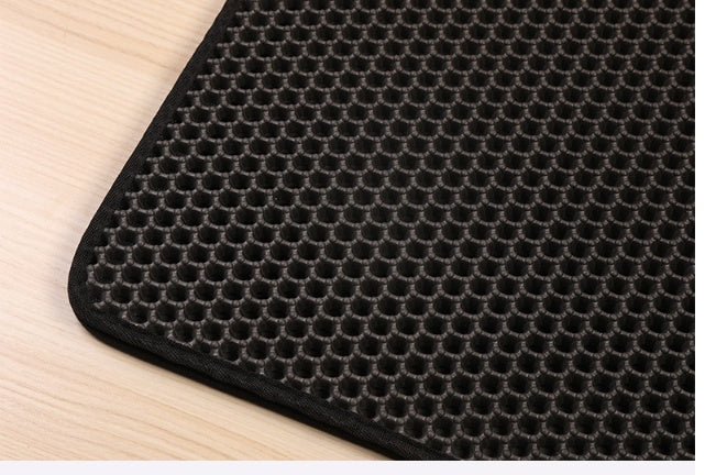 HKM-4546109 EVA Double Cat Litter Mat - Dirtproof, Easy to Clean, Cozy Environment for Cats
