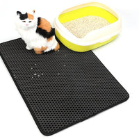 HKM-4546109 EVA Double Cat Litter Mat - Dirtproof, Easy to Clean, Cozy Environment for Cats