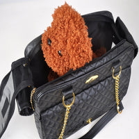 HKM-4546493 Portable Cat and Dog Backpack Travel Bag with Adjustable Buckles, Medium Hard PVC Material