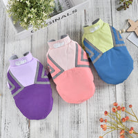 HKM-4546621 Puppy Reflective Stitch Jacket for All Seasons in Pink, Purple, and Blue, Sizes S-XXL