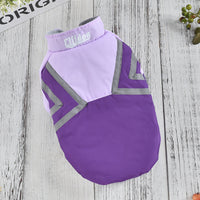 HKM-4546621 Puppy Reflective Stitch Jacket for All Seasons in Pink, Purple, and Blue, Sizes S-XXL